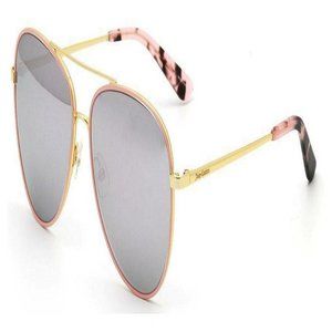 Juicy Couture Aviator Women Gold Pink Metal Frame